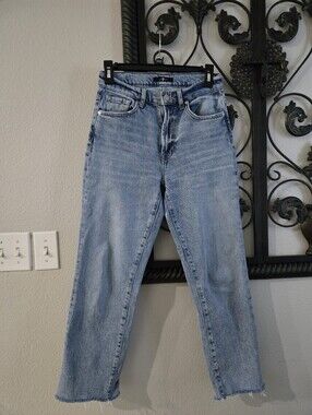 7 For All Mankind Logan Stovepipe Frayed Hem Jeans